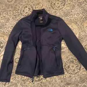 Women’s North Face jacket, navy blue, size small